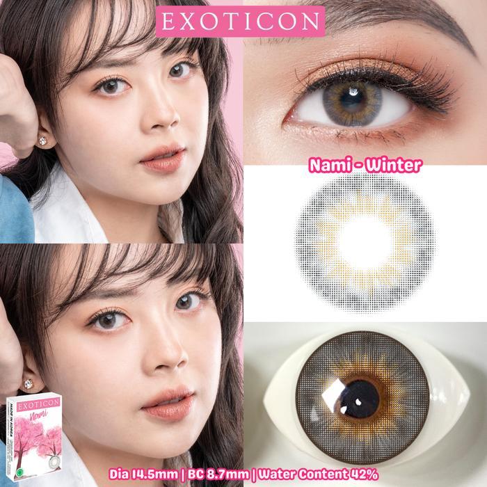 4o78- Exoticon Softlens - Nami - Winter Eye Soflens Lensa Brown