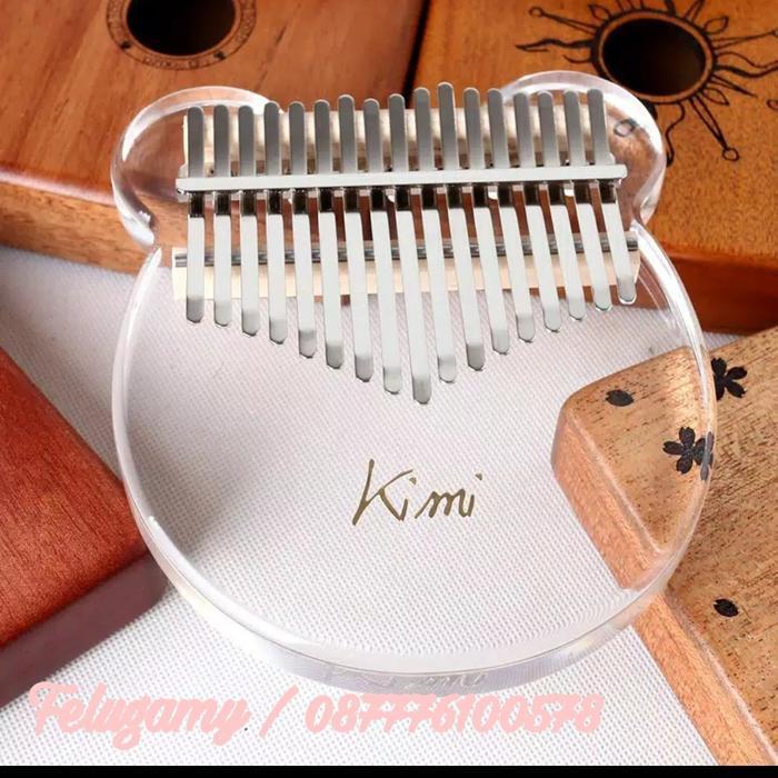 KIMI KALIMBA 17 KEYS ACRYLIC (TERMURAH & Banyak Bonusnya)