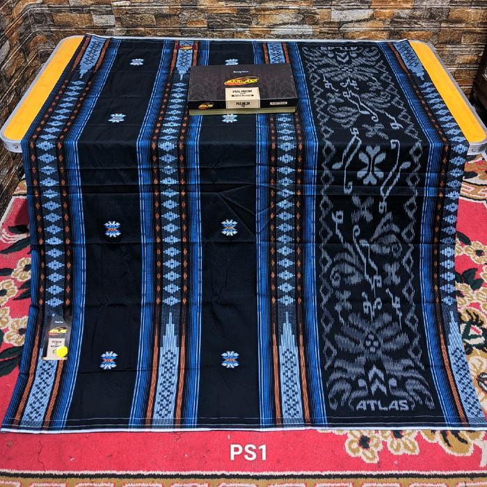 Sarung Atlas Premium 780 Gold Motif Bhs Songket
