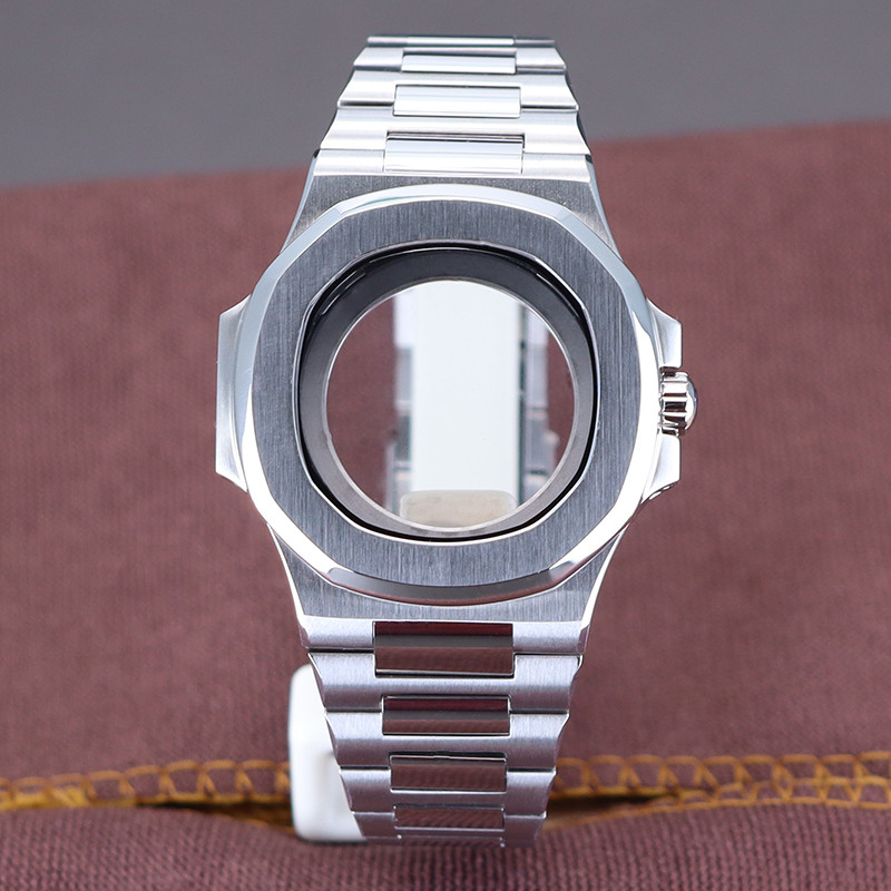 39.5Mm Watch Cases Watchband Parts Sapphire Crystal Glass For Modified Nautilus Seiko Nh34 Nh35