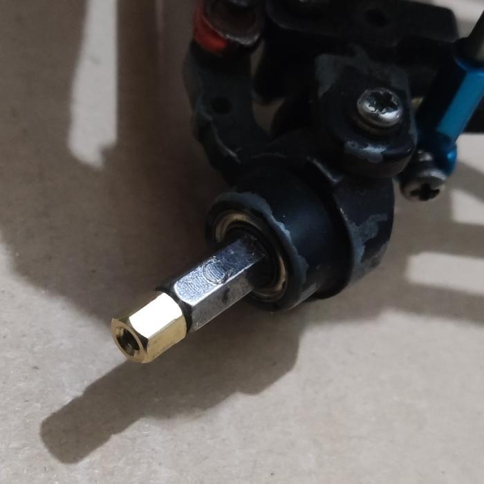 Hex 5mm drat m2.5 Hex extender roda RC MN WPL sambungan hex