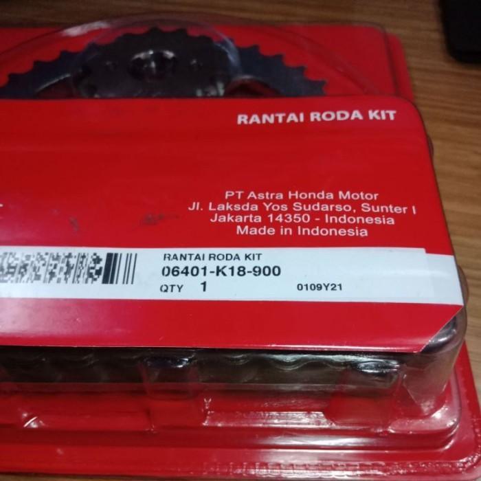 Gear Gir Rantai Set Kit Paket K18 Verza 150 Original Ori Asli Honda