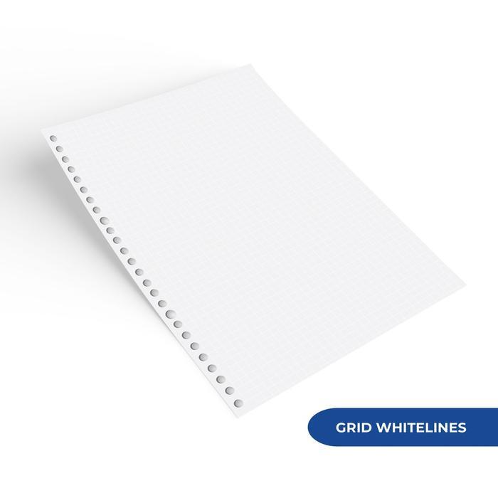 Lansungkirim- Loose Leaf B5 - Grid Whitelines By Bukuqu