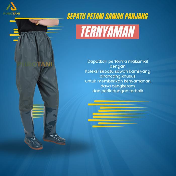 Puro sepatu boots sawah bot petani sepatu boots panjang karet pria LIMITED EDITIONHX654