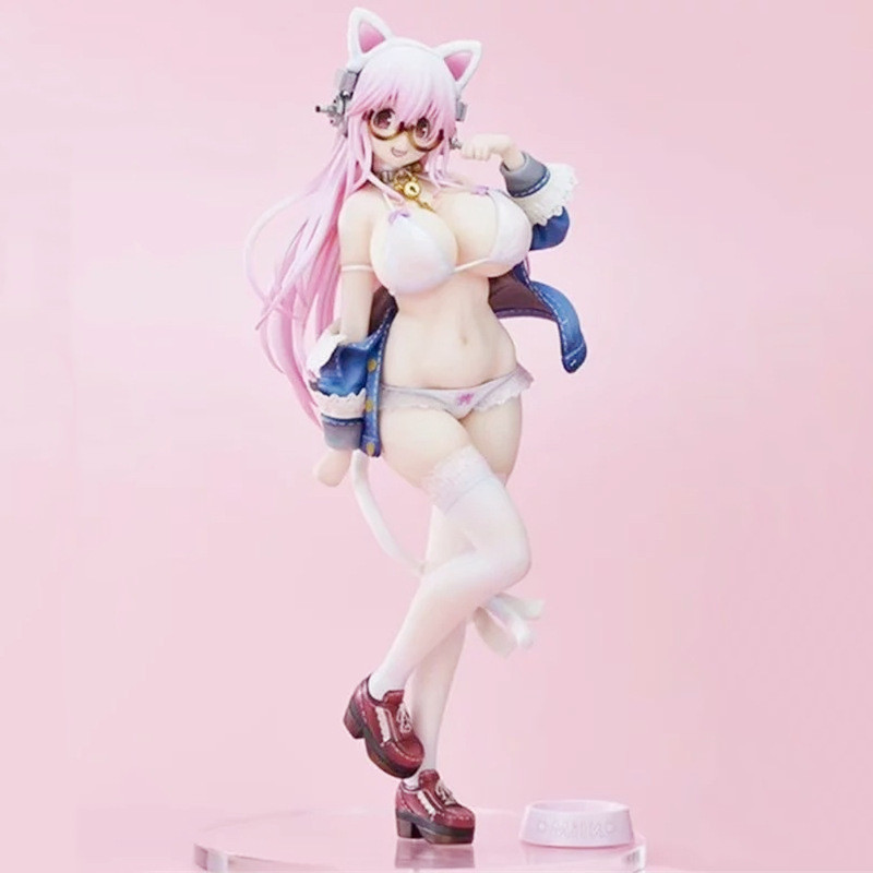 Super Sonico Anime Figure Super Sonico Sexy Girl Action Figures Nitroplus Swimsuit Figurine Adult Co