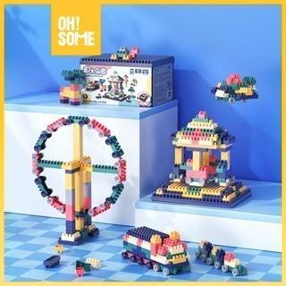 OHSOME MR. MAN Block Mainan Brick Balok Susun DIY Ukuran Besar 360pcs