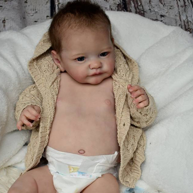 23inch Reborn Doll Kit Realistic Reborn Baby Doll Tobiah Reborn Doll Kit Lifesize Baby DIY