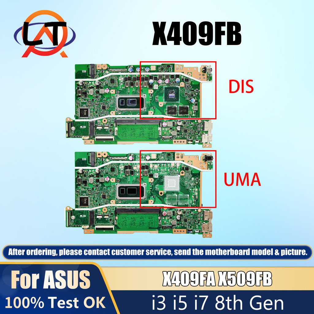 LT Laptop X409F Mainboard For ASUS X409FB X509FB X409FJ X409FL X509FL X409FA X509FA A409F F409F Moth