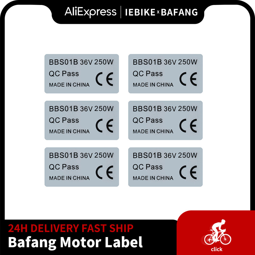 Bafang Motor Label 6Pcs Sticker For Bafang Mid Drive Motor Accessories 36V 250W 350W 500W 48V 750W