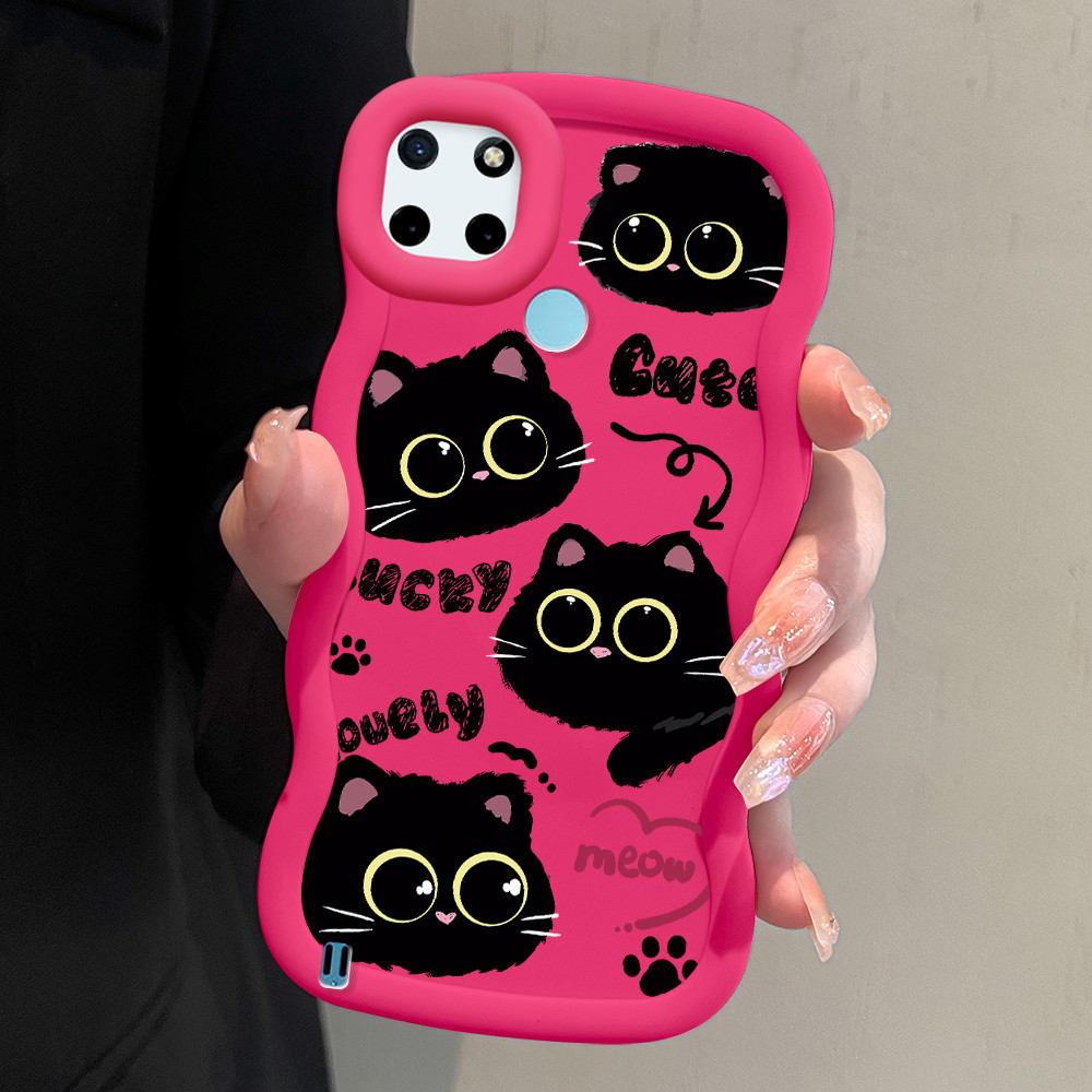 Casing Hp Untuk Realme C21Y C25Y Case Softcase Kesing Soft Cassing Kucing 0850