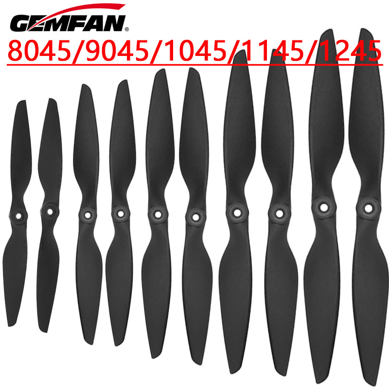 Gemfan Carbon Nylon Propeller 8045 9045 1045 1145 12445 For Rc Multirotor Airplane Fixed