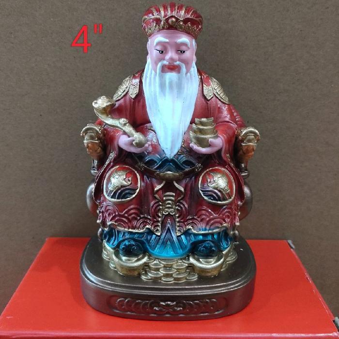 patung dewa hok tek cin sin dewa bumi uk 4 inc
