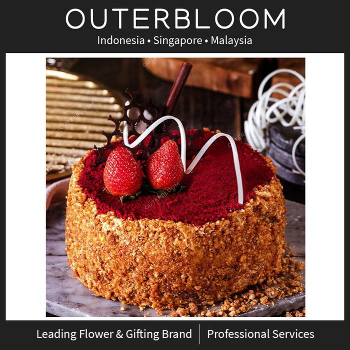 Kue Ulang Tahun - Outerbloom Red Velvet Nouget Cake