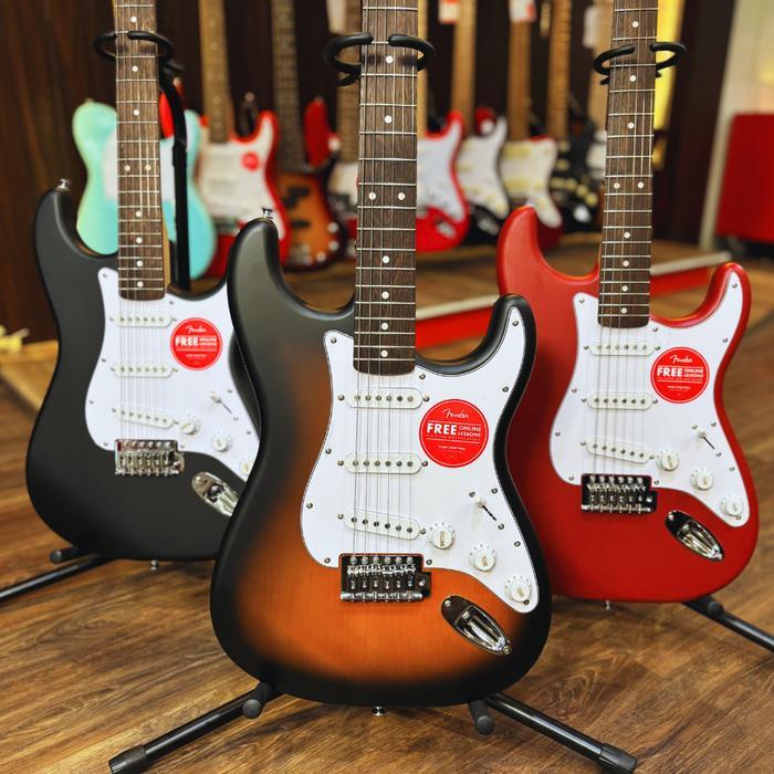 PAKET GITAR SQUIER STRATOCASTER DEBUT ELECTRIC GITAR GUITAR PACK - GITAR LISTRIK ELEKTRIK ORIGINAL