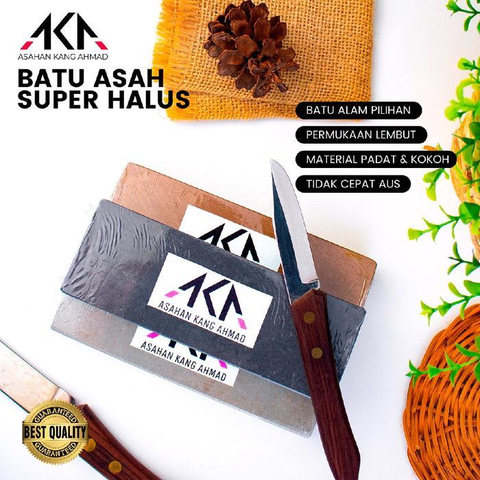 rrqb- Asahan Kang Ahmad Batu Asah Asli Alam 1 Set Isi 3 Batu Asah Dengan Kekasaran Batu Yang