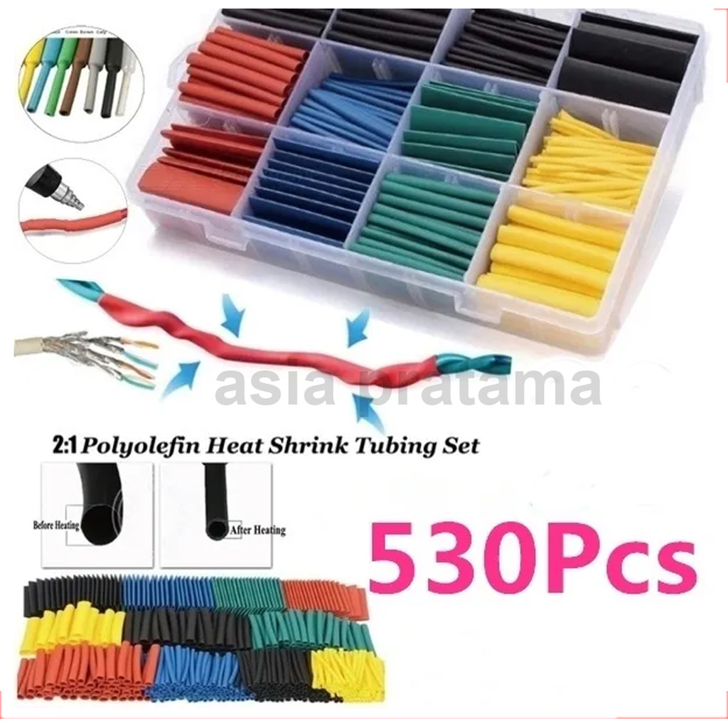 ISI 530 pcs solasi Bakar Selang Bakar Kabel Bakar
