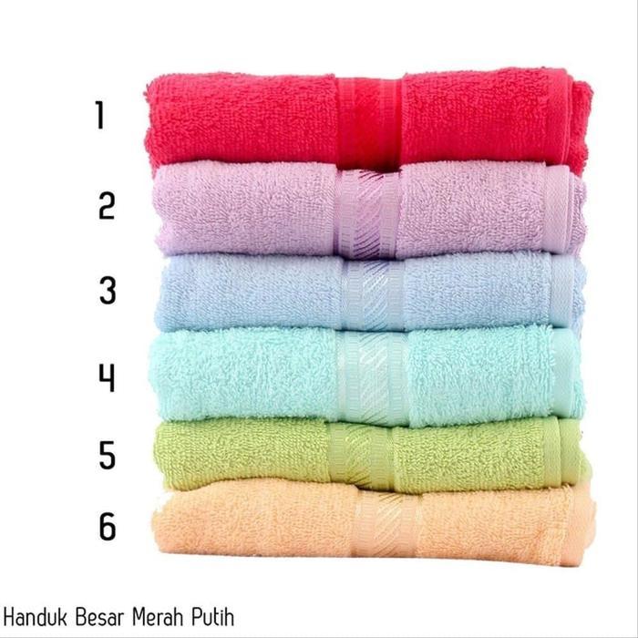 IFY (IMPORT) HANDUK MERAH PUTIH 50X100 TERMURAH TERLARIS