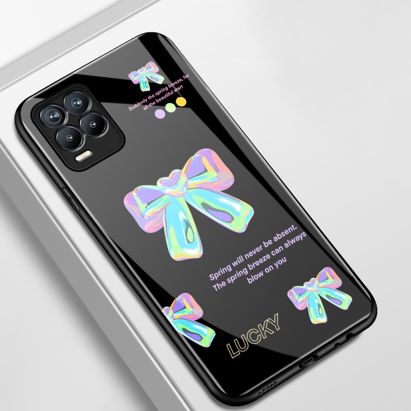 Casing Hp Untuk Realme 8 5G 8s 5G 8 Pro Case Casing HP Softcase Kaca Cangkang Keras Silikon Tepi Lem