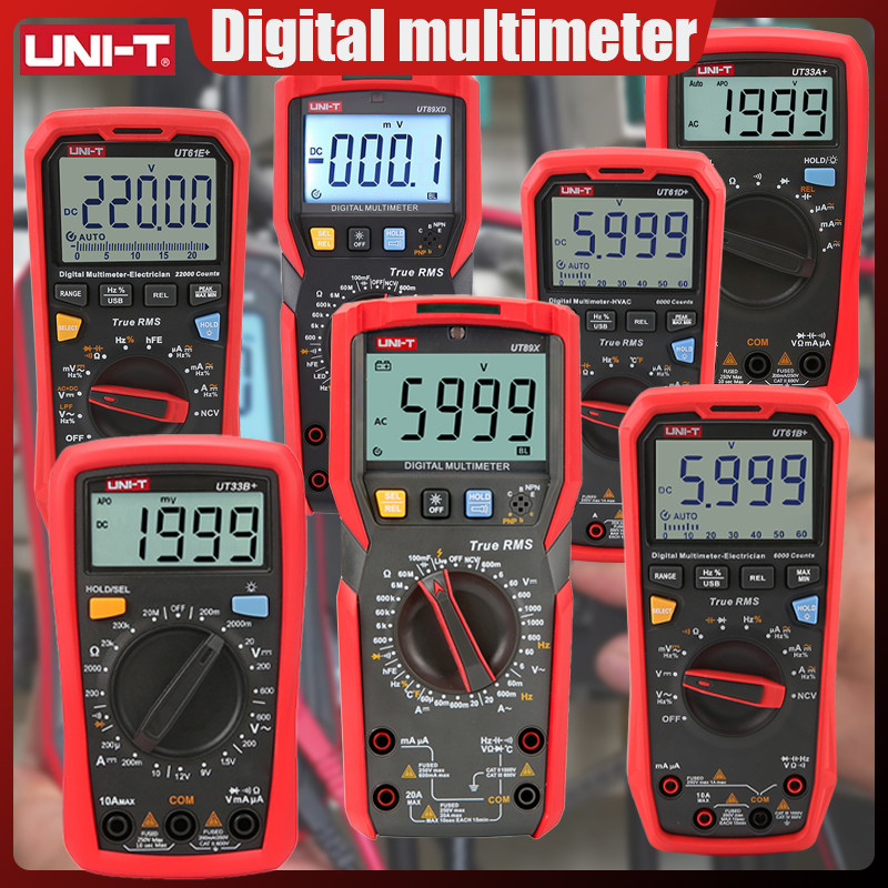 UNI-T Multimeter Professional UT89X UT89XD UT89XE UT60S UT60BT UT61B+ UT61D+ UT61E+ UT33C+ UT33D+