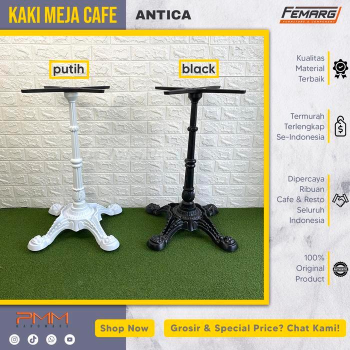 Kaki Meja Femarg Antica Cafe Restoran Foodcourt Antik Besi Cor
