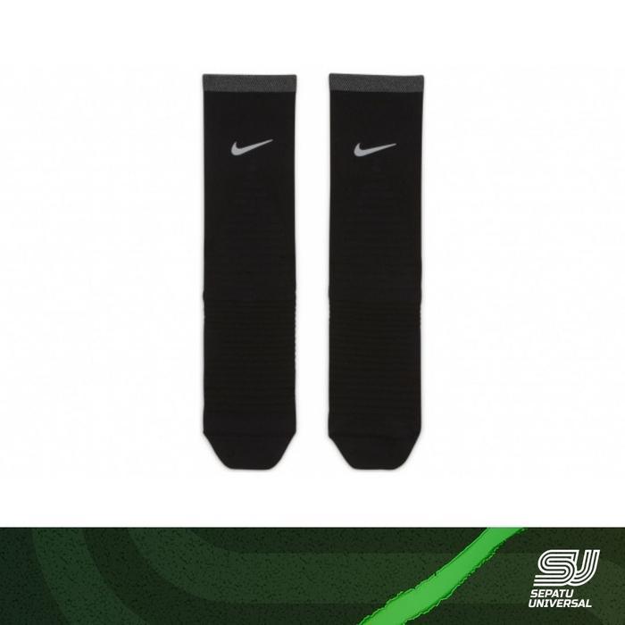 k9a8- Nike Spark Lightweight Crew Running Socks Black