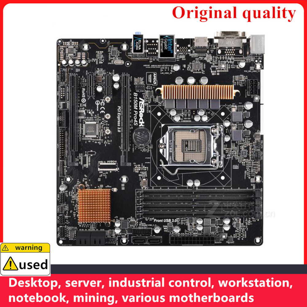 Used For ASROCK B150M Pro4S Motherboards LGA 1151 DDR4 64GB M-ATX For Intel B150 Desktop Mainboard S