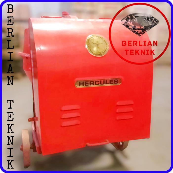 Hemat Beton Molen Concrete Mixer Semen Hercules 350 Liter Double Pully Terlariss 
