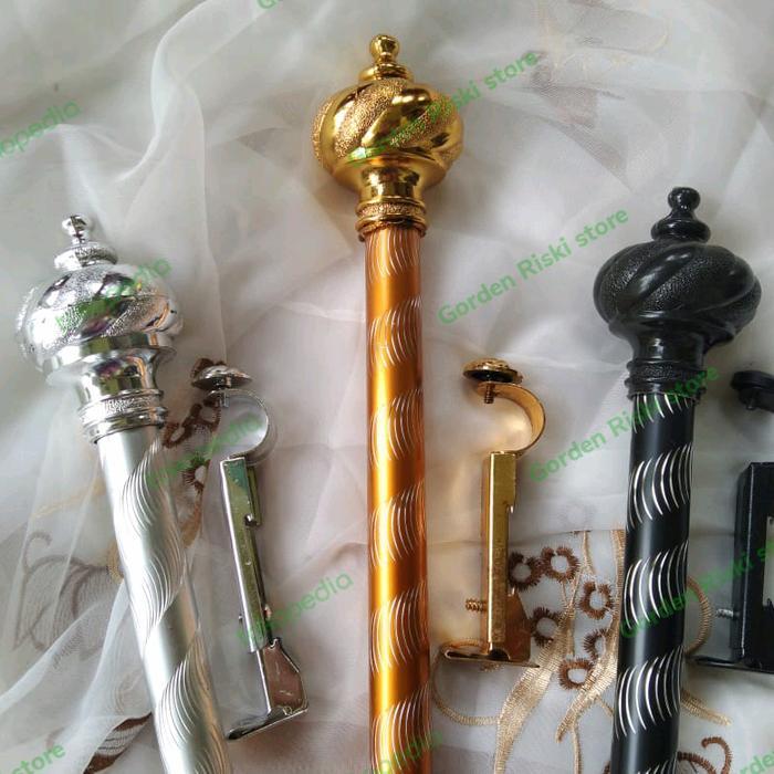 Diskon Pipa batang gorden fullset Pipa gorden Pipa korden 1 meter Batang gold