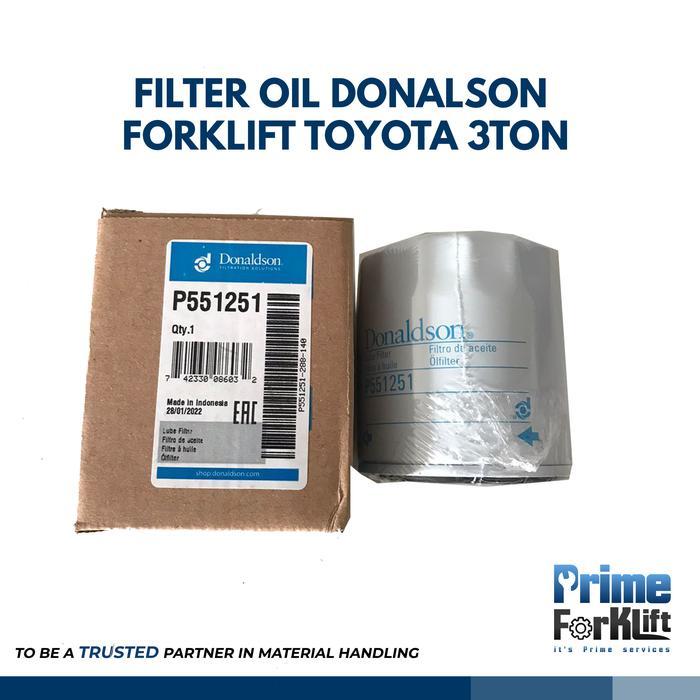 Filter Oil Donalson Forklift 3 Ton Toyota