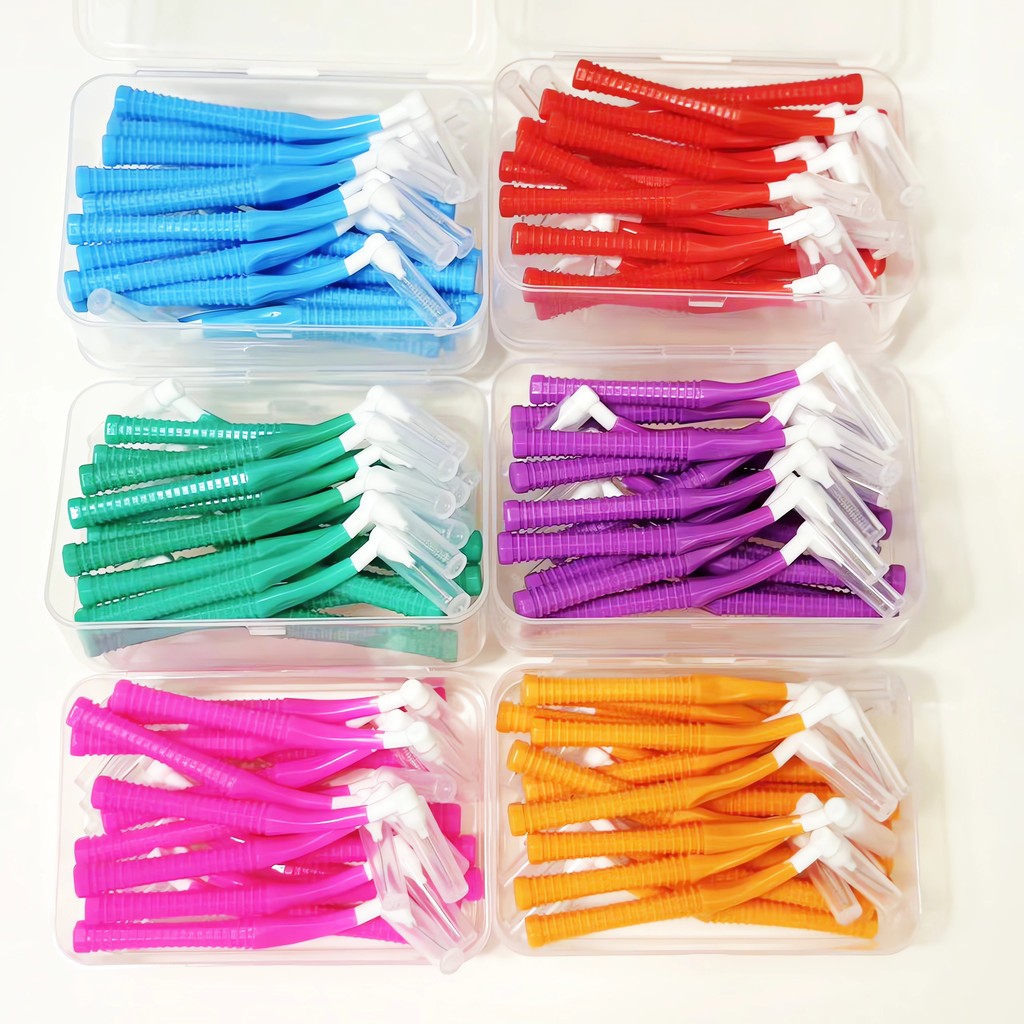 L Type Toothbrush Interdental Brush Interchangeable Interdental Brush Posterior Interdental Brush