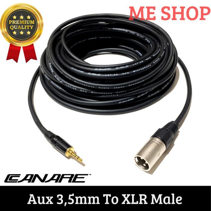 Mini jack audio aux 3.5 mm to Xlr male 3pin 10m