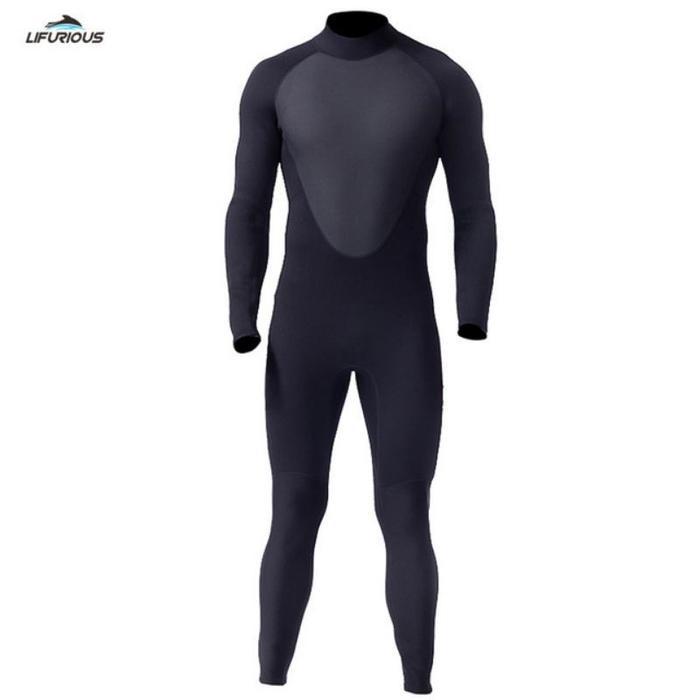 Onepiece Hitam Polos Abu Baju Selam Pria Underwater Scuba Diving Wetsuit Drysuit Pria Tbk