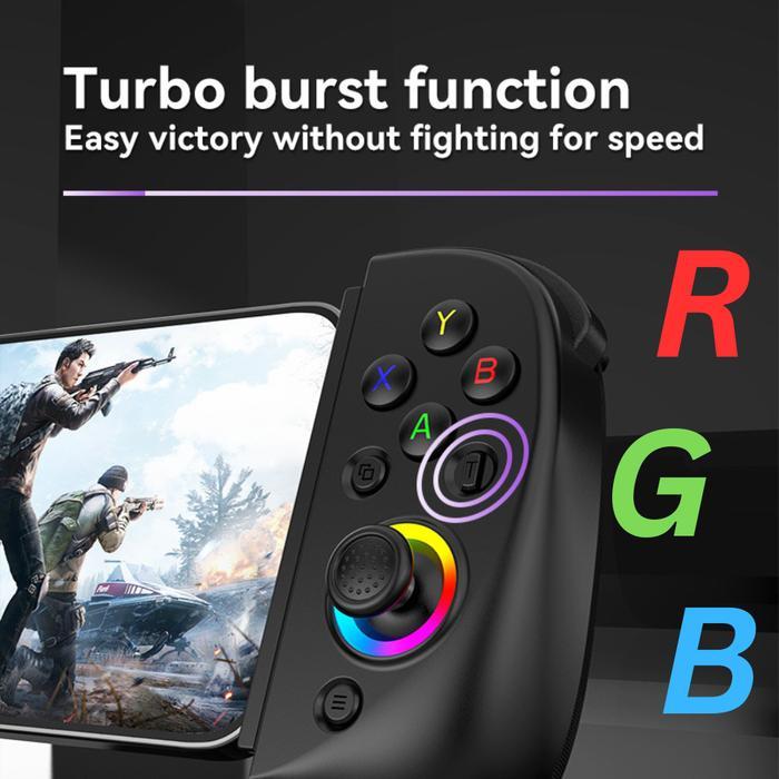Special Price Bsp D8 Gamepad Pro Rgb / Stik Controller Handheld Grip For Ios Android N-Switch Oled