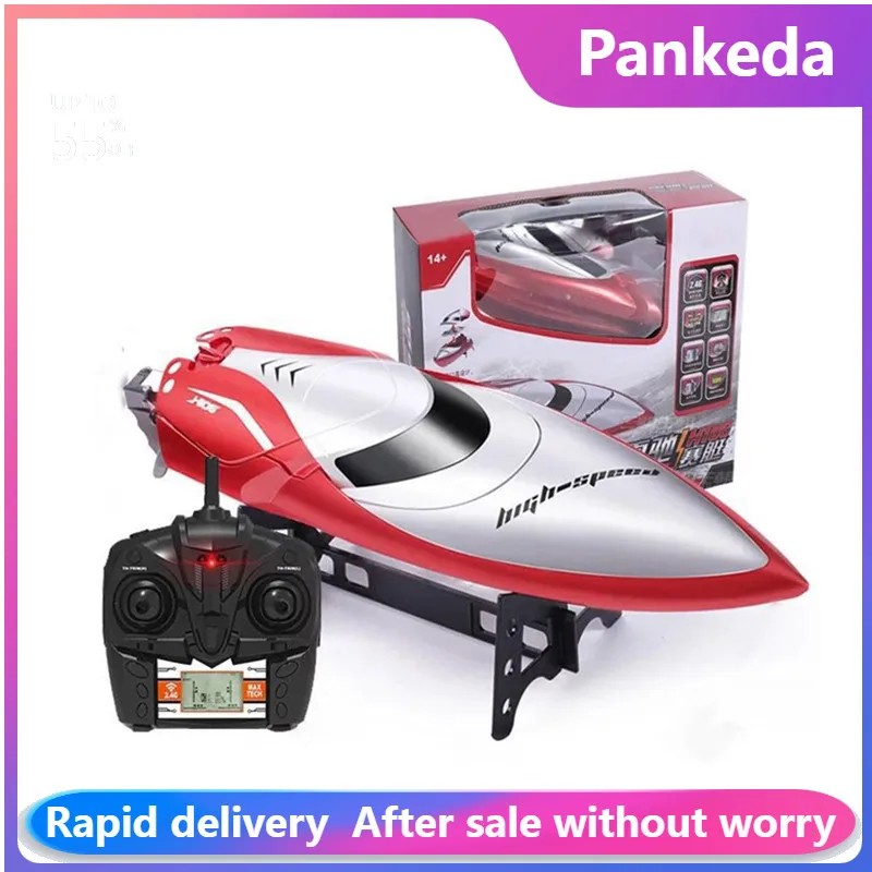Remote Control Boat, High Speed H106 Rc Boat For Pools And Lakes, 25+ Kmh 2.4 Ghz Fast Racing Boats,