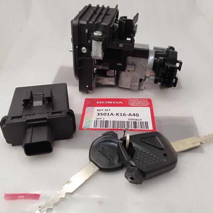 Ready KUNCI KONTAK SCOOPY ESP + REMOTE K16 2015-2017 ORIGINAL THAILAND