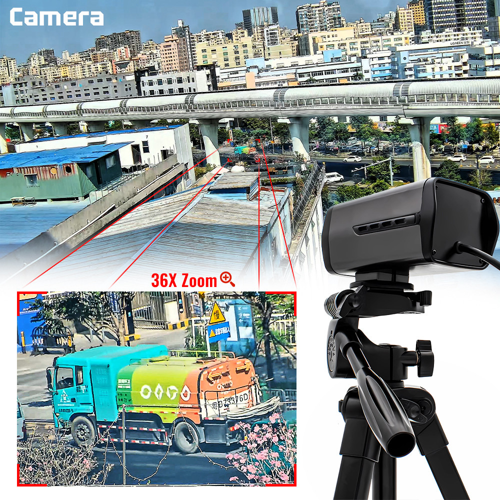 WGWK 4K 36X Zoom Camera Auto Focus H.265 Webcam Remote Control Motorized 5MP High Speed 30FPS