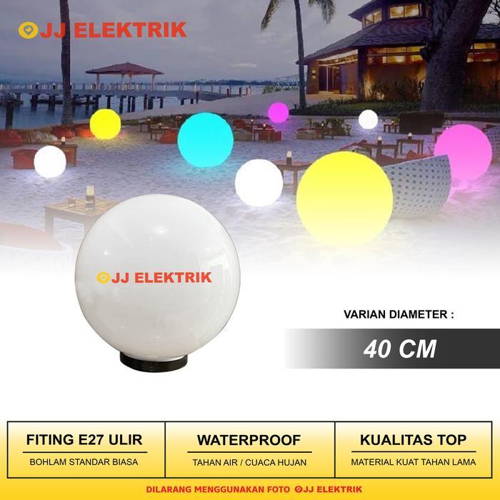 Lampu Taman Outdoor Waterproof Bulat 40 CM