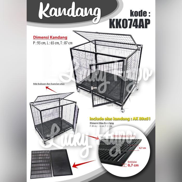 k1xp- Dayang Kandang Anjing Besi 073 Uk P95Xl57Xt87Cm