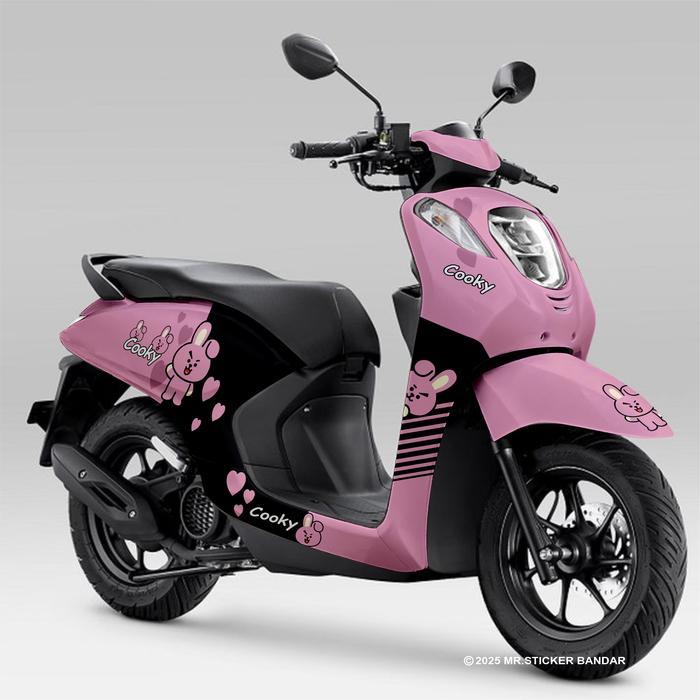 STIKER DECAL HONDA GENIO FULL BODY COOKY BTS LUCU UNIK MOTOR MOTORCYCLE
