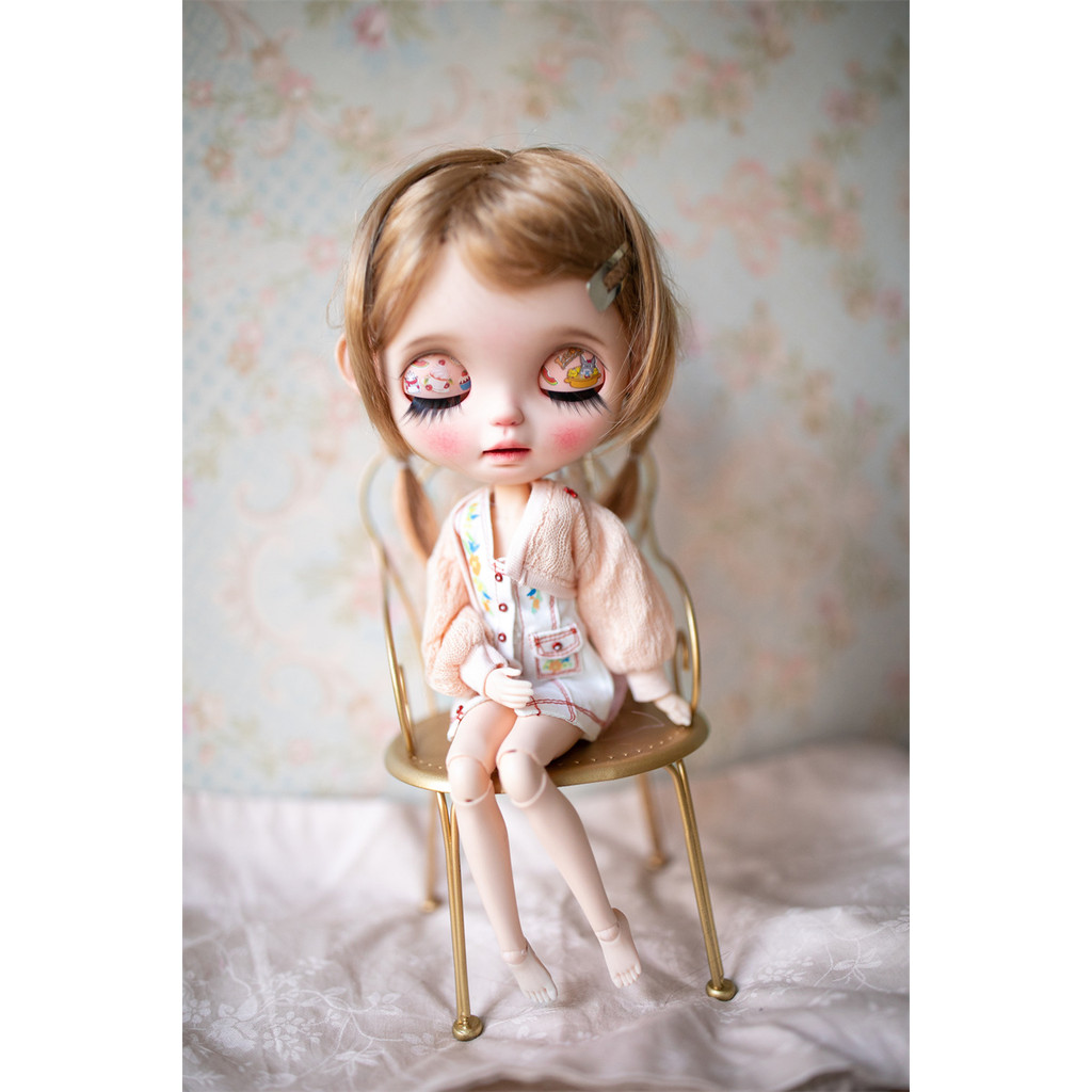 Blythe Doll wig Girl Double ponytail imitation mohair wig 9-10 inch bjd accessories DIY gift for gir