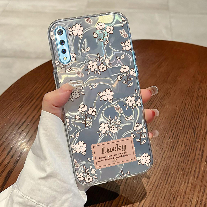 Casing Hp VIVO S1 VIVO S1 Pro Case Casing Pola Bunga Teh Gunung HP Kasing Kasus ponsel transparan me