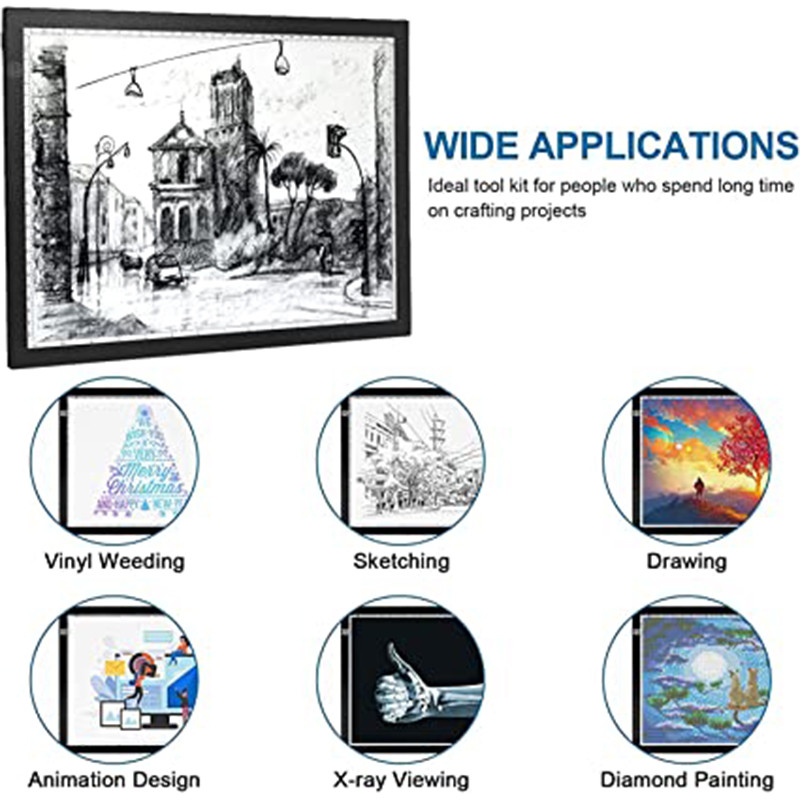 2022 LED Drawing Tablet Digital Graphics Pad A3 A4 USB LED Light Box Copy Board Electronic Art Graph