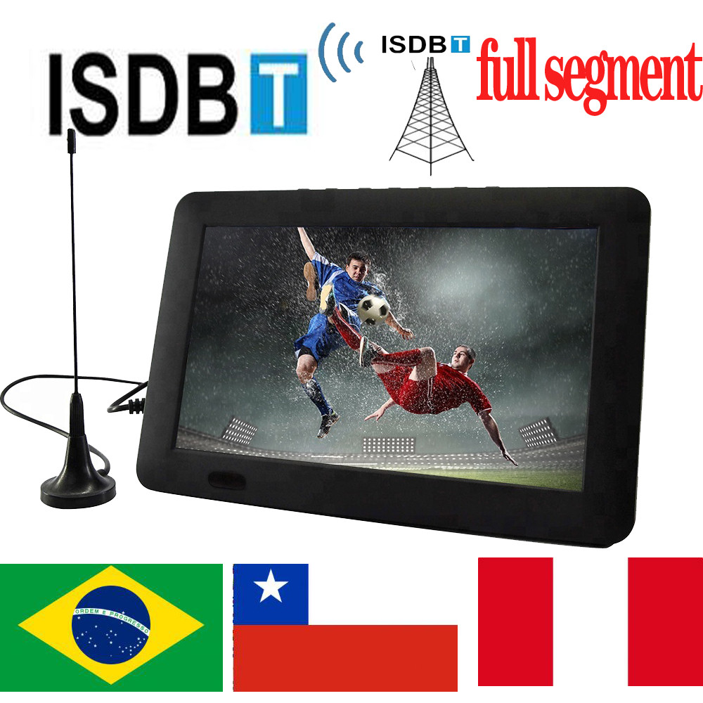 Leadstar D9 9 Inch Portable Tv With ISDB-T Decoder Hevc 10Bit 800*480 IsdbT Digital Mini TV Color
