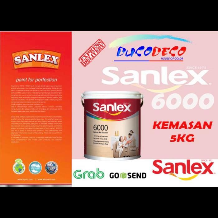 b44i- Cat Sanlex 5Kg Putih Galon Termurah Sanlex 6000 White