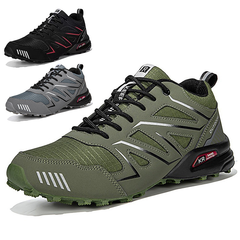 Men'S Hiking Shoes All-Terrain Sports Shoes Waterproof Non-Slip Hiking Shoes Camping Shoes Hunting