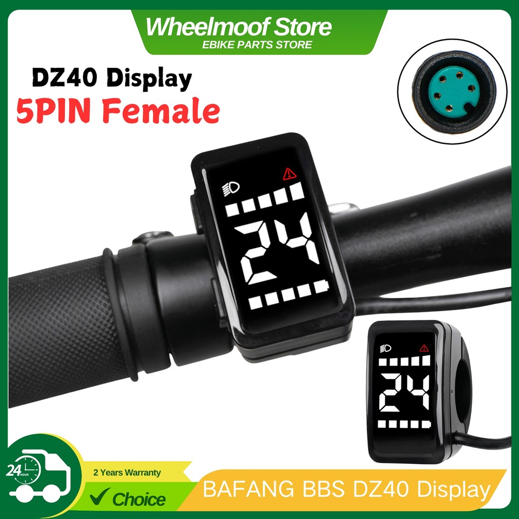 Bafang Dz40 Display For Ebike - Small Size Display For 8Fun Bbs02 Bbshd Bbs01 Electric Mid Drive Kit