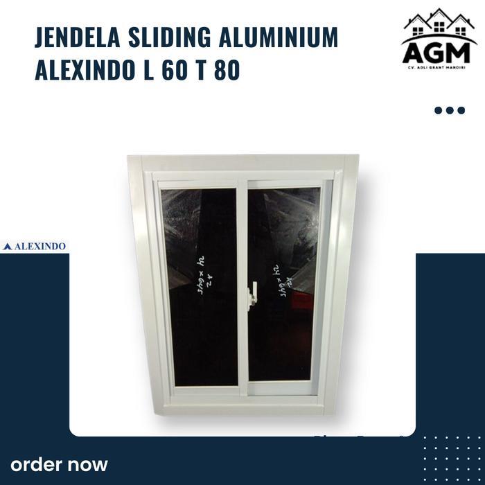 harga jendela sliding aluminium alexindo L 60 T 80