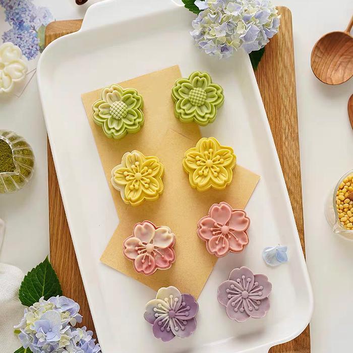 CETAKAN SAKURA KUE KERING CETAKAN NASTAR MINI CETAKAN MOONCAKE MINI