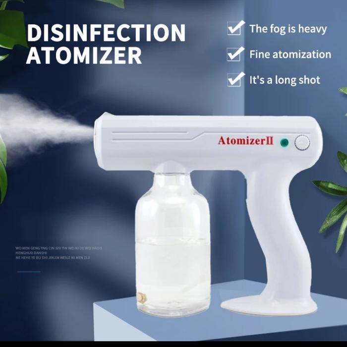 Nano Spray Gun Wireless UV Fogging Disinfectant Semprotan 800 ml