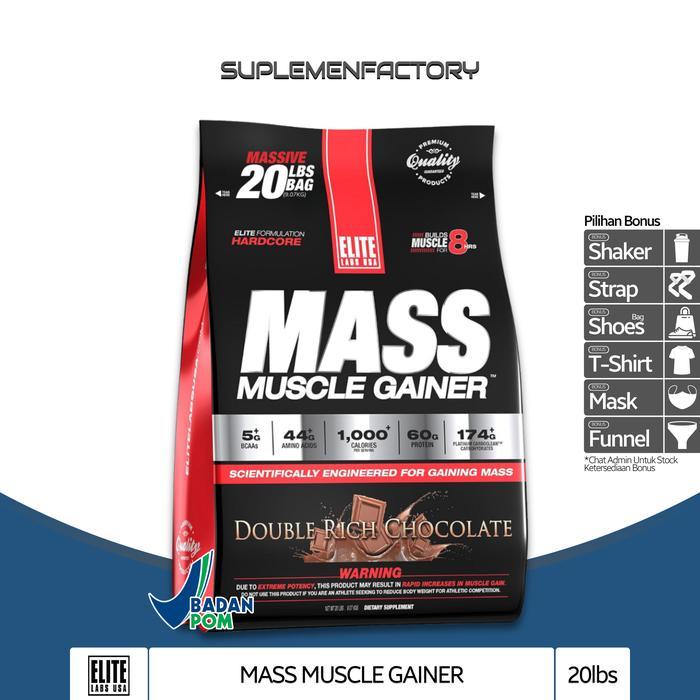 Elitelabs Mass Muscle Gainer 20 LBS Elite labs 20lbs 20lb 20 lb